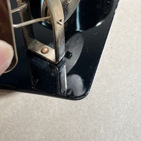 Vintage  Brass Postage Stamp Roll Holder Dispenser 2oz Letter Scale Weight Japan - Picture 10 of 12